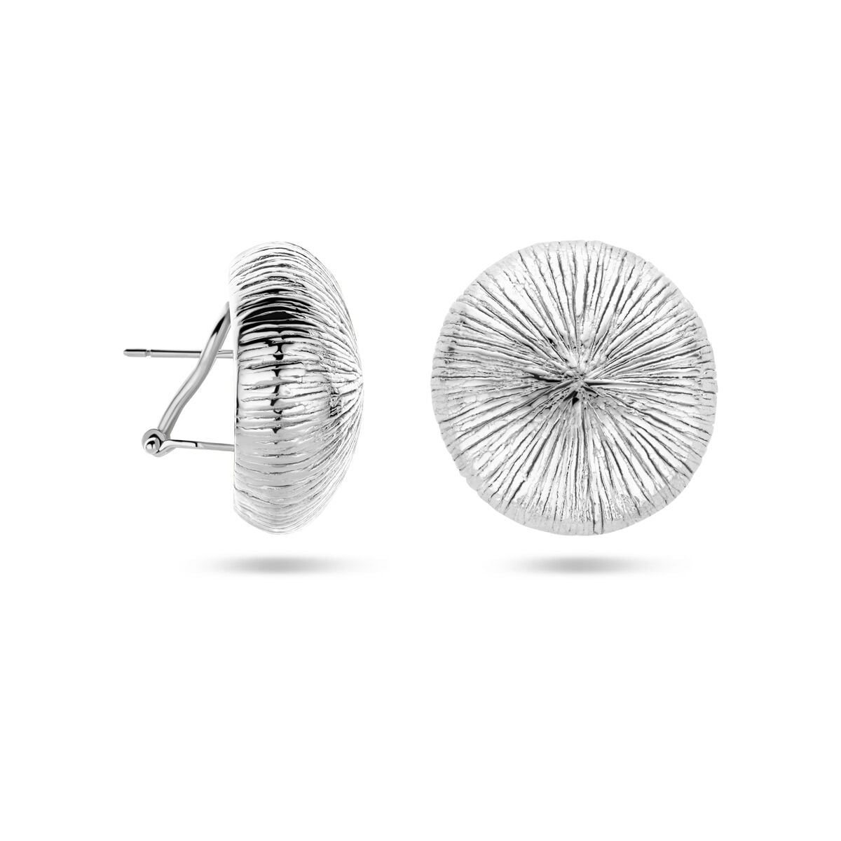 Ohrstecker 25 mm rhodiniertes Silber