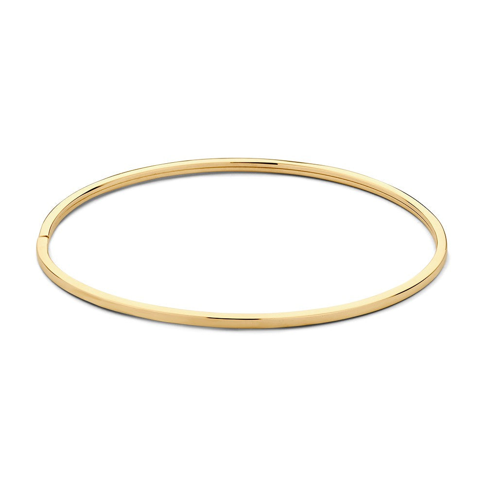 Bangle-Armband aus 14-karätigem Gelbgold mit glatter, glänzender Oberfläche