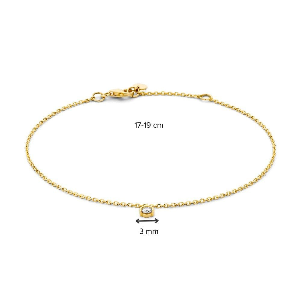 Armband Gelbgold Brillant 0,08 ct.