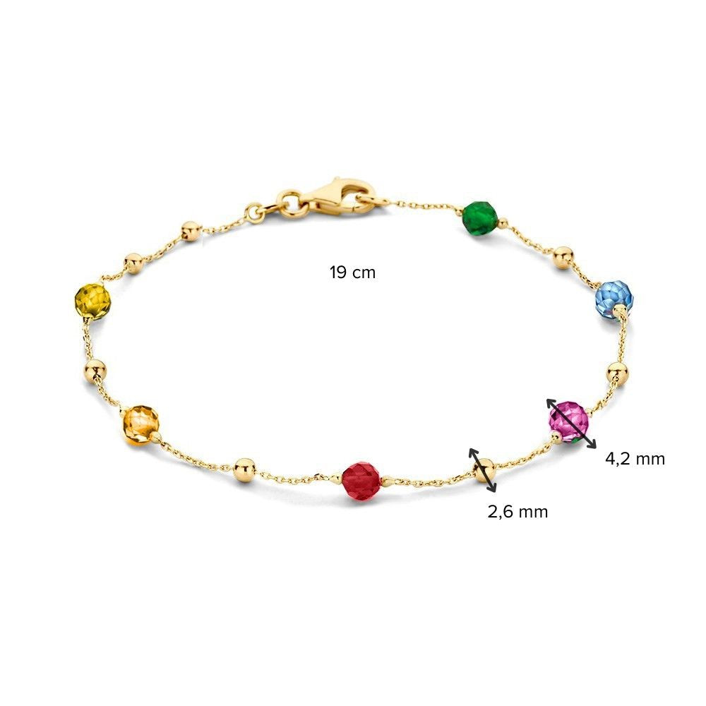 Armband Gelbgold Zirkonia