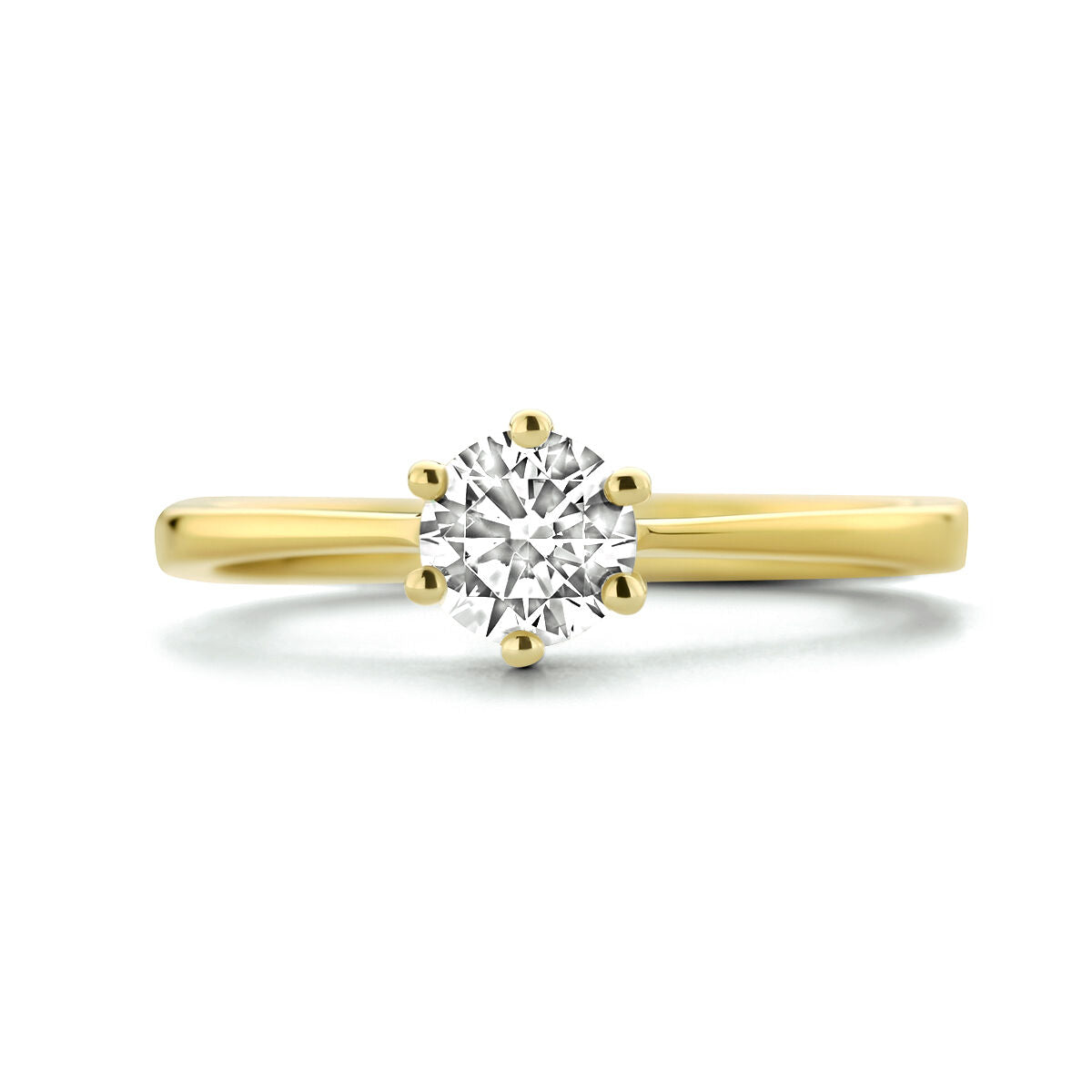 Ring Zirkonia 14K Gelbgold