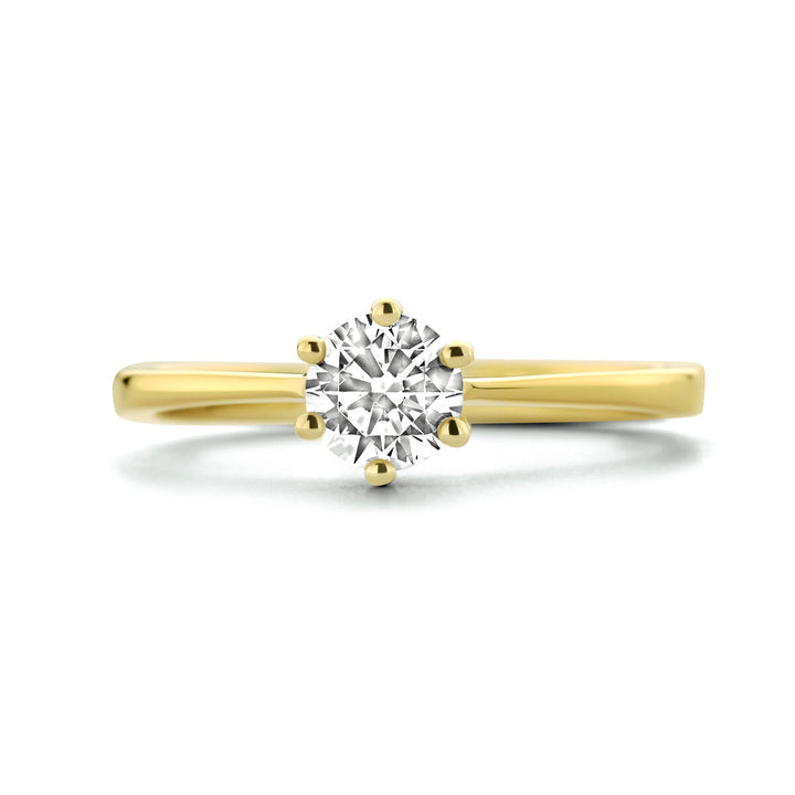 Ring Zirkonia 14K Gelbgold