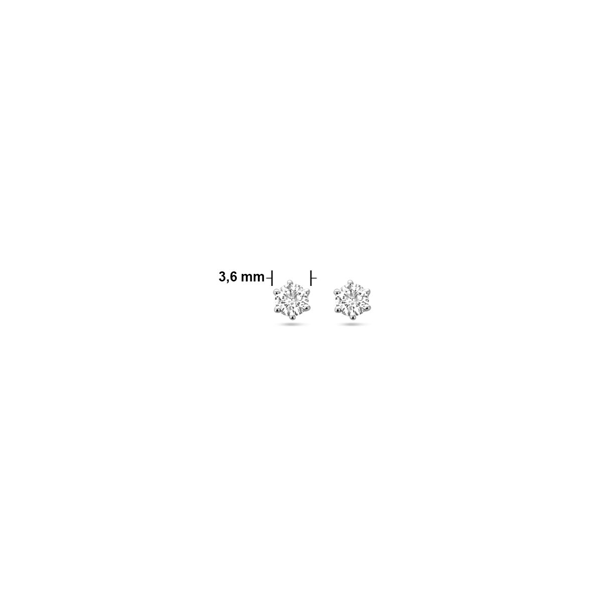 Ohrstecker Diamant h si 14K Weißgold