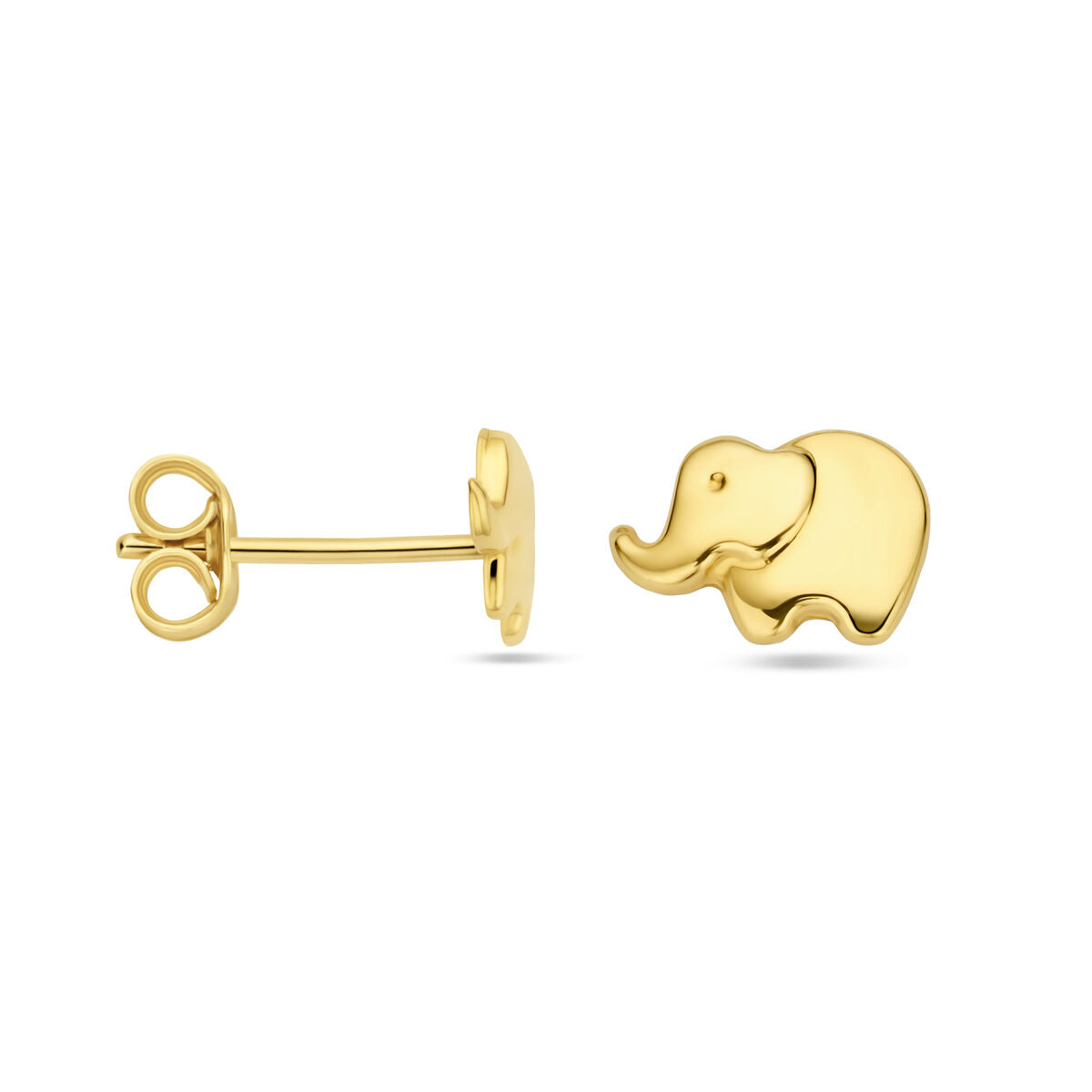 Ohrstecker Elefant 5 mm 14K Gelbgold