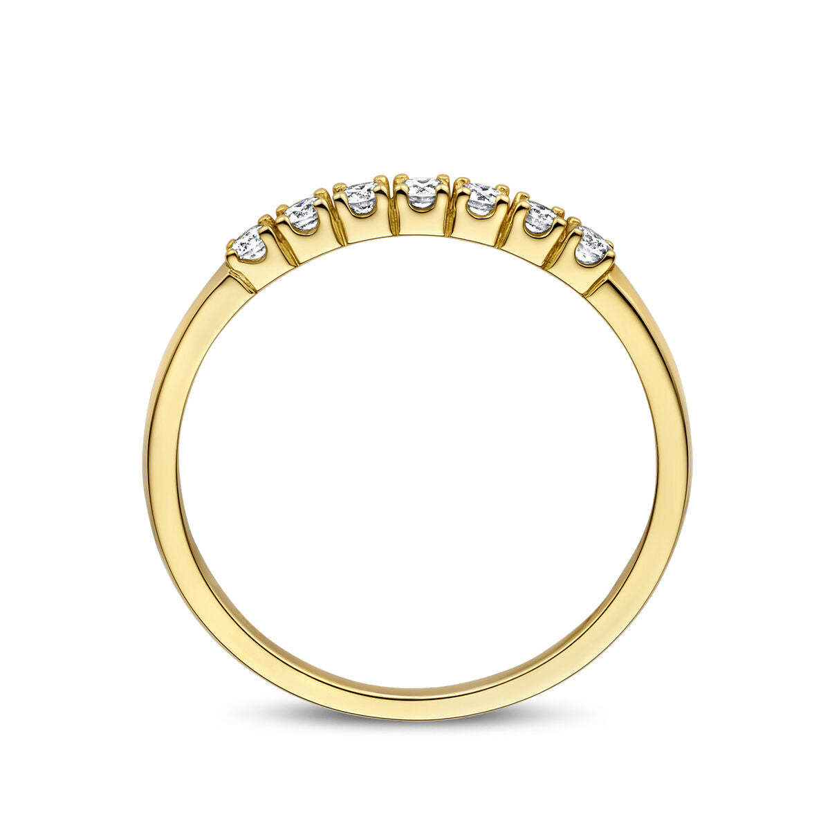 Memoirenring Diamant 0,21 ct H SI 14K Gelbgold