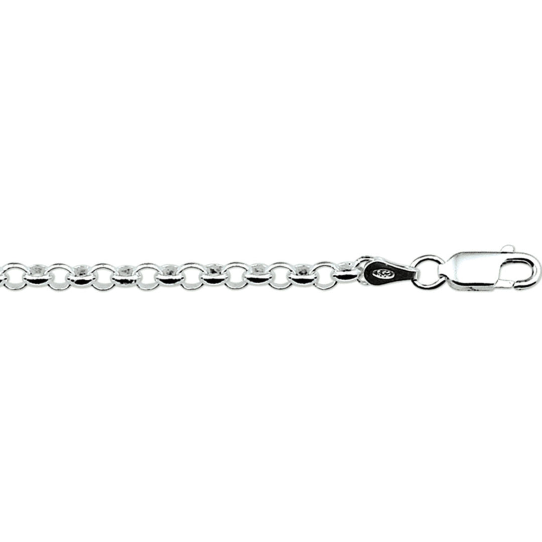 Armband Jasseron 3 mm 13 cm Silber rhodiniert