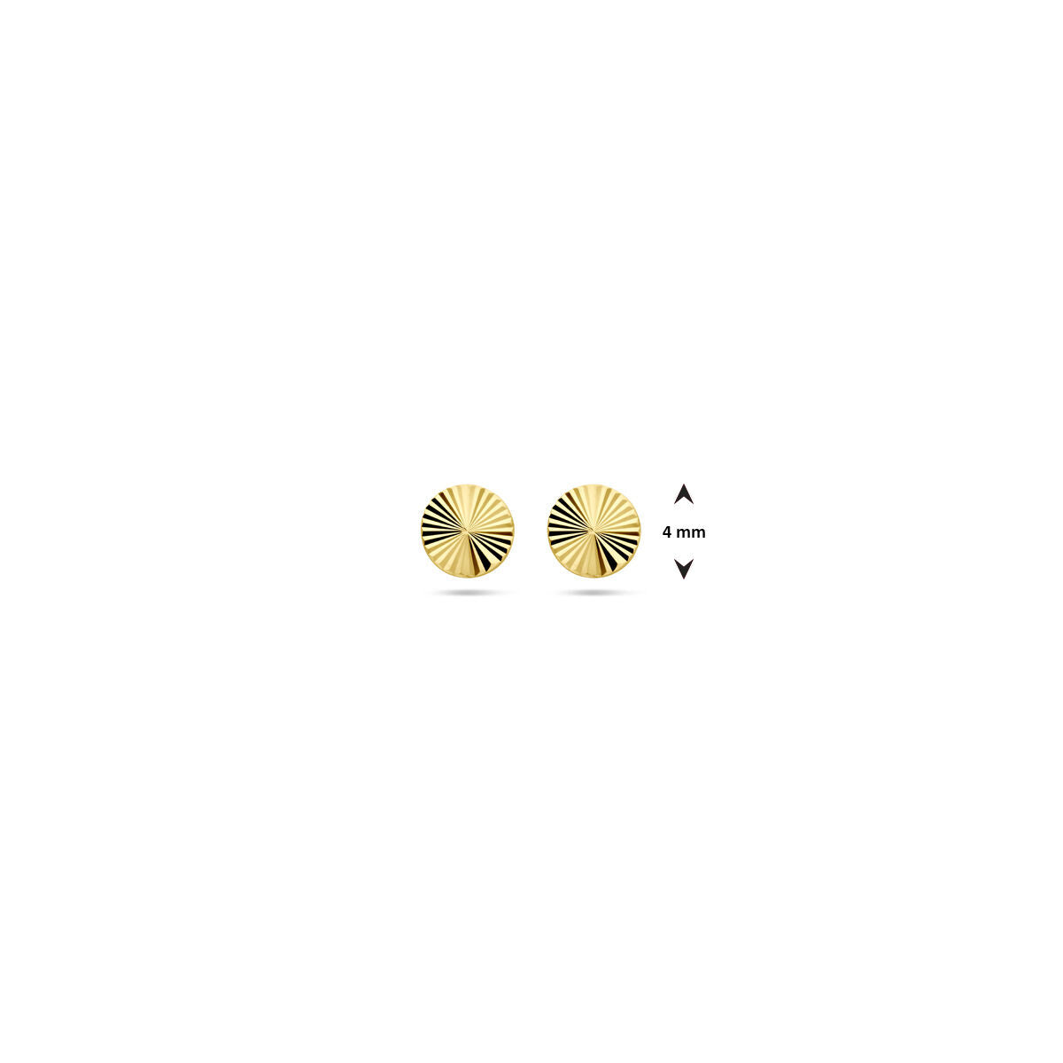 Diamantnieten 4,0 mm 14K Gelbgold