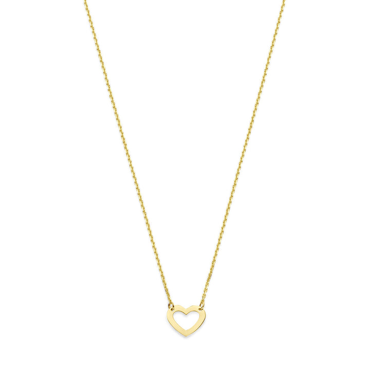 Halskette Herz 41 - 43 - 45 cm 14K Gelbgold