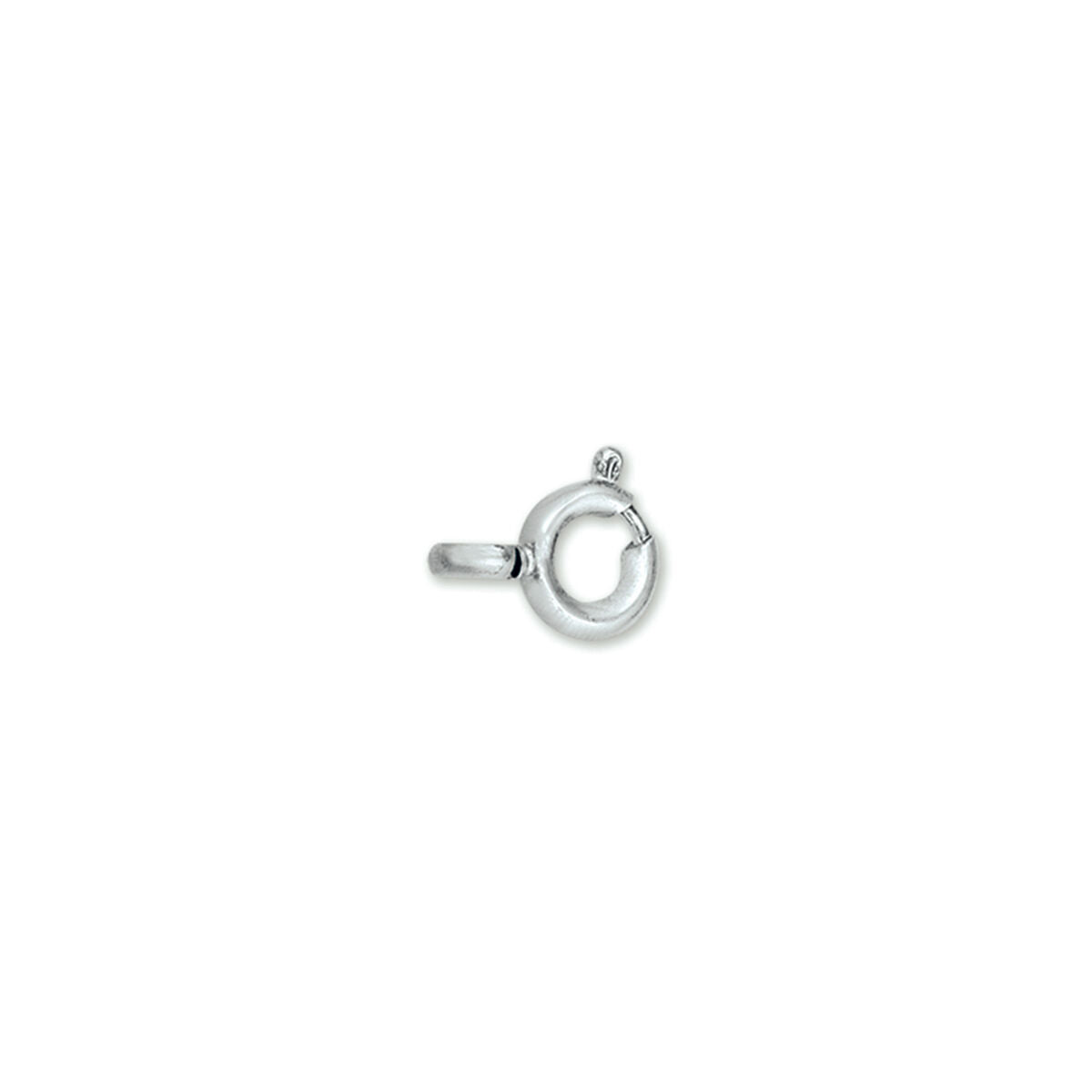 Silberner Veerring mit einem Durchmesser von 8 mm und einem schlichten, runden Design