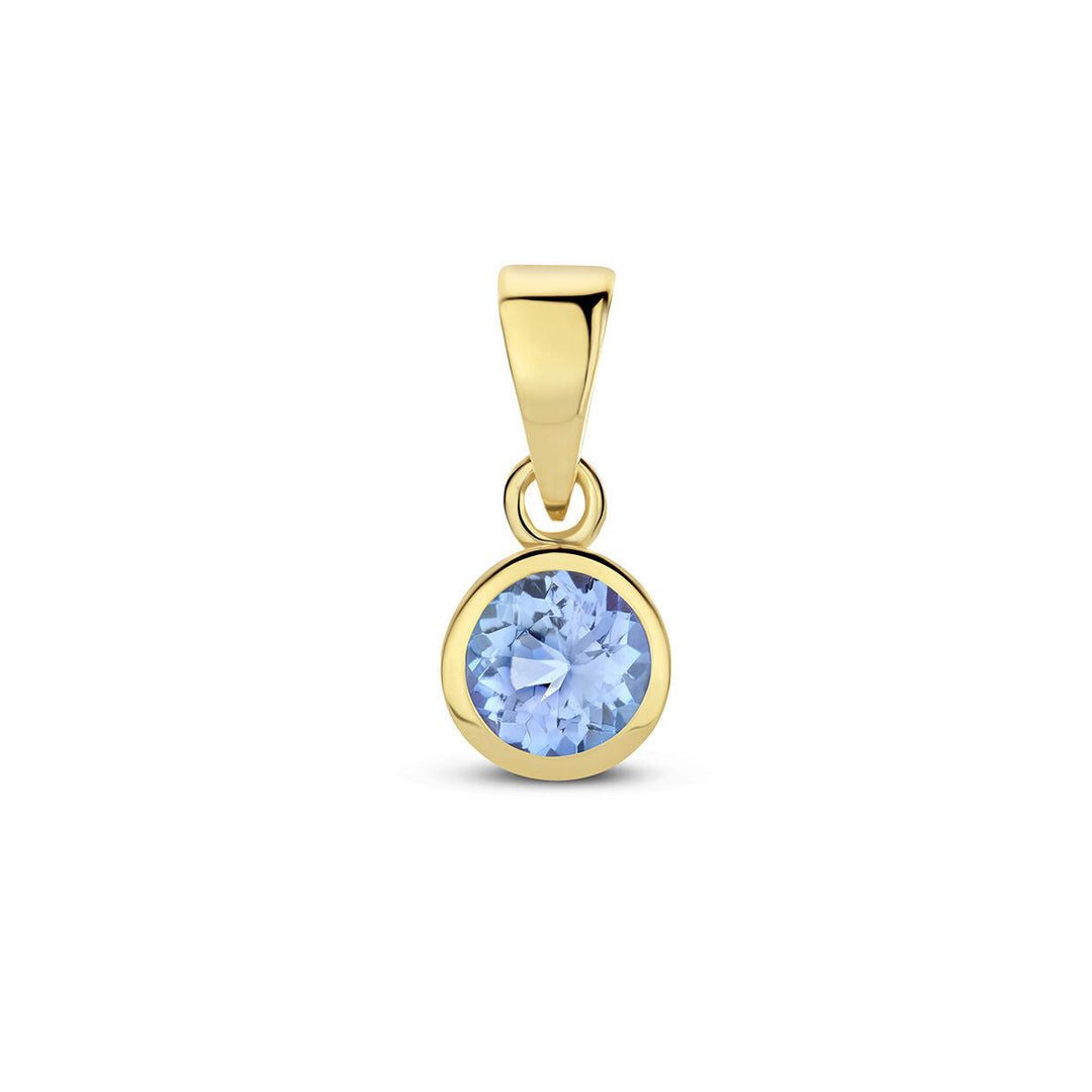 Anhänger mit Geburtsstein 14K Gelbgold
