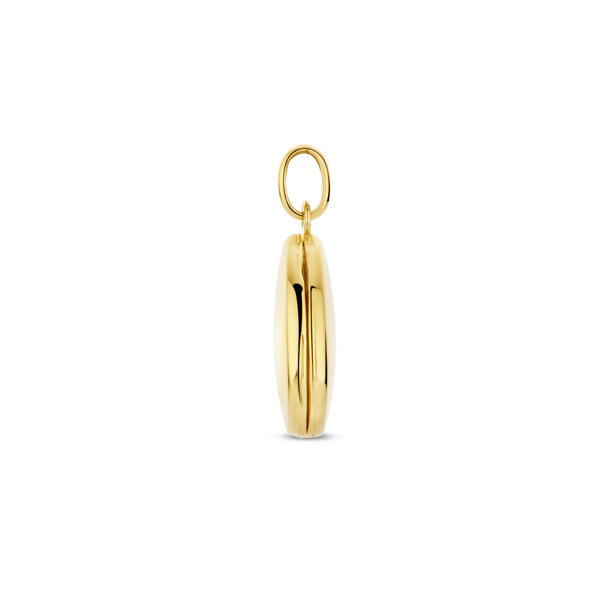 Medaillon Tropfen 20 mm 14K Gelbgold