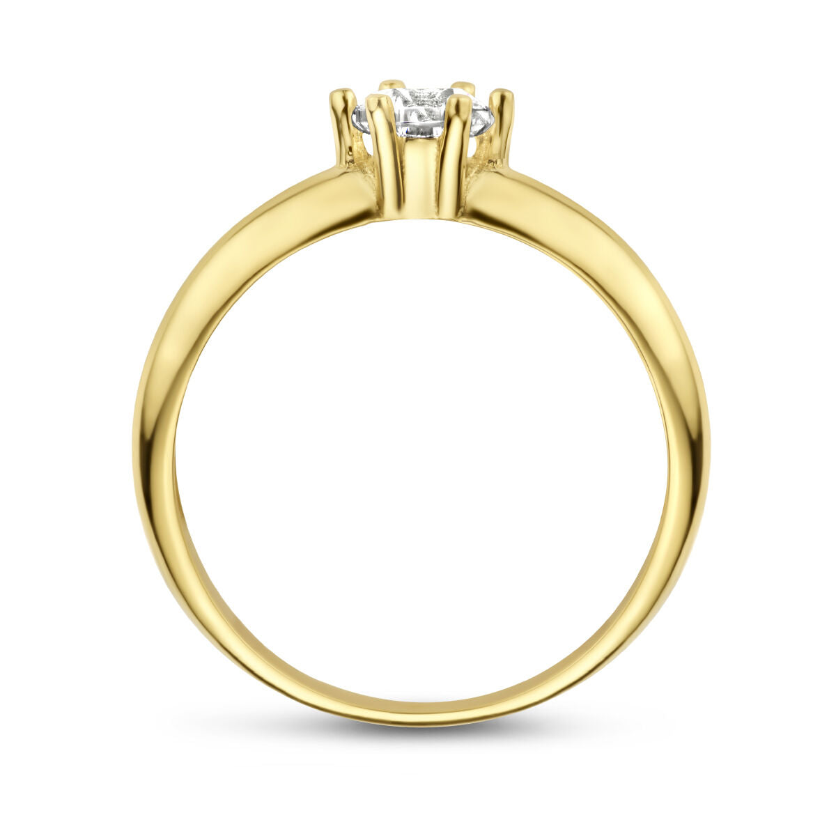 Ring Zirkonia 14K Gelbgold