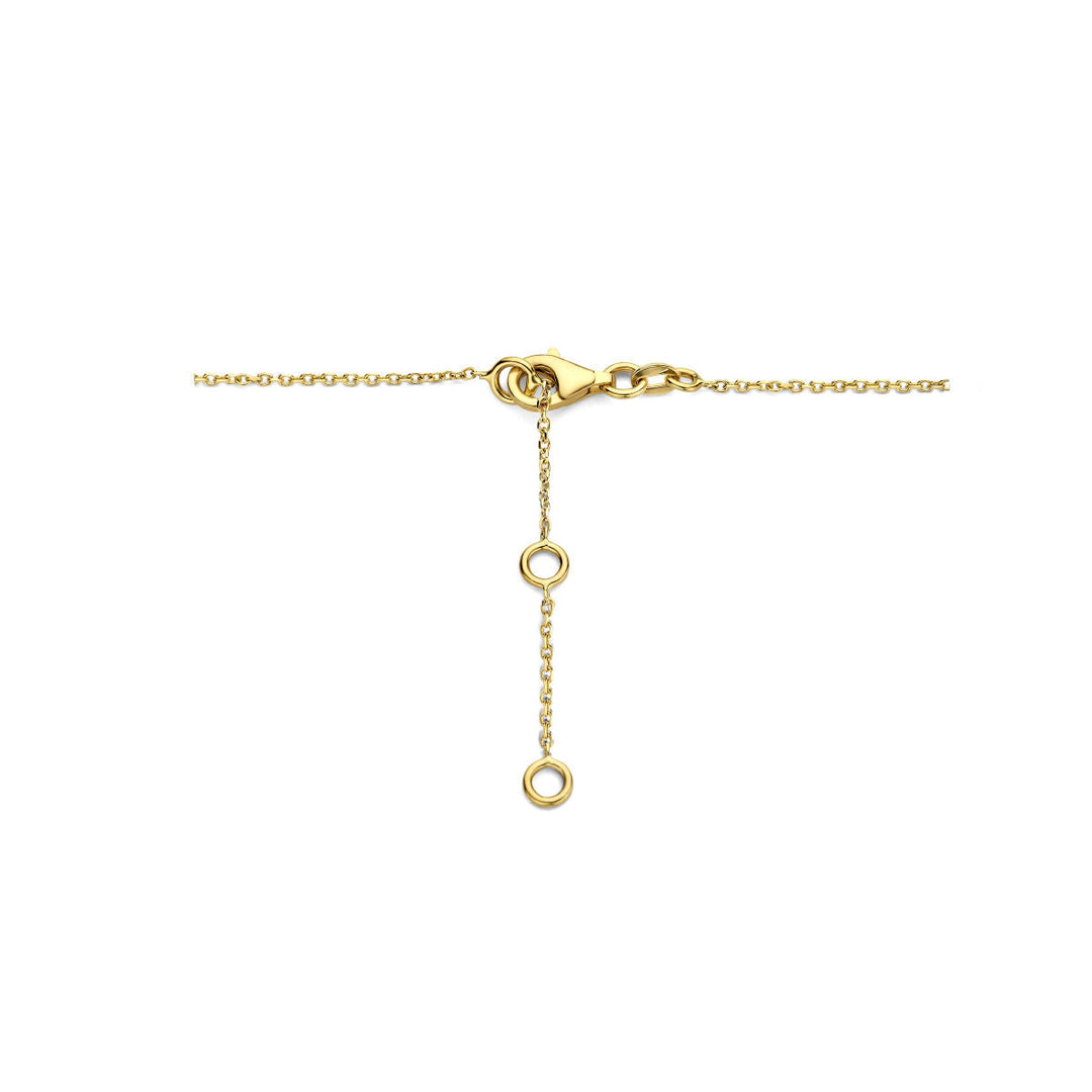 Gold Damenhalskette Perlen 14K