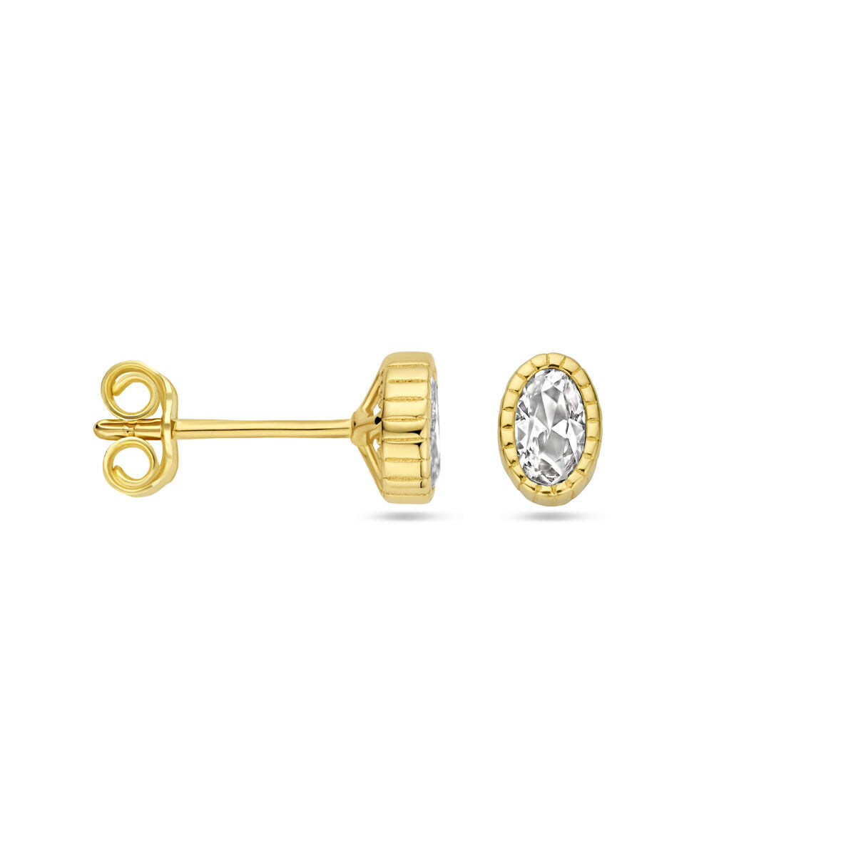 Ohrstecker Zirkonia 14K Gelbgold