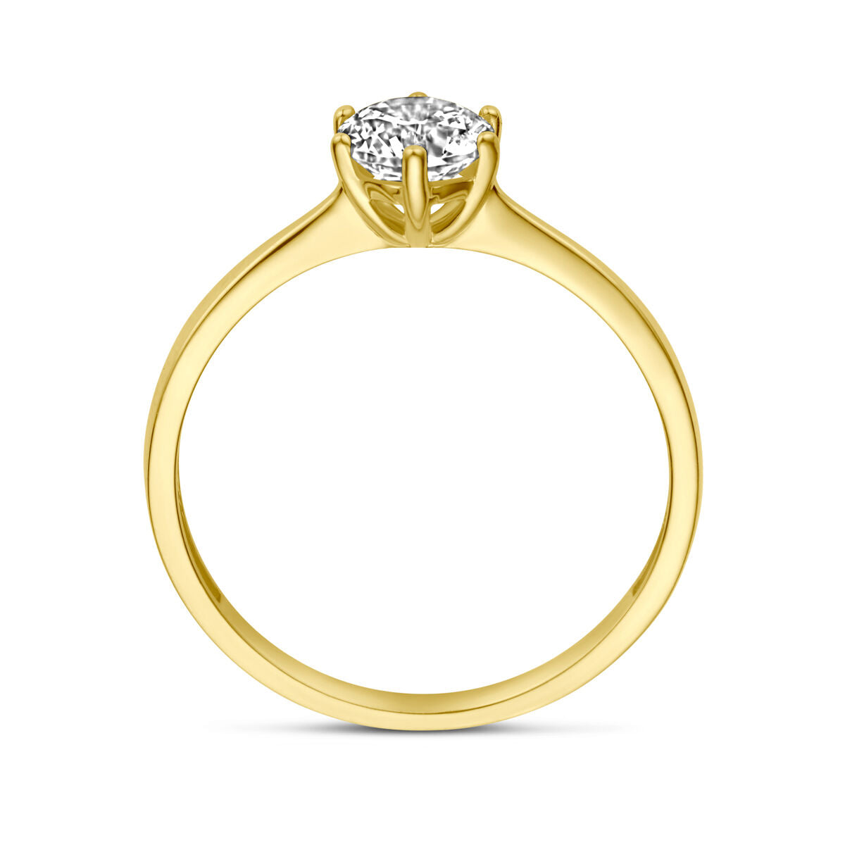 Ring Zirkonia 14K Gelbgold