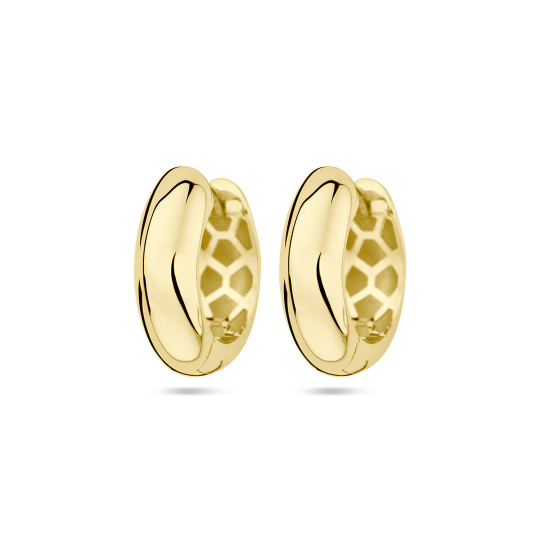 Ohrhänger, 5,0 mm, halbrunder Schlauch, 14 Karat Gelbgold