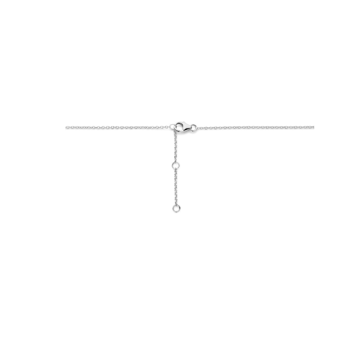 Halskette Babyfüße 41 - 43 - 45 cm Silber rhodiniert