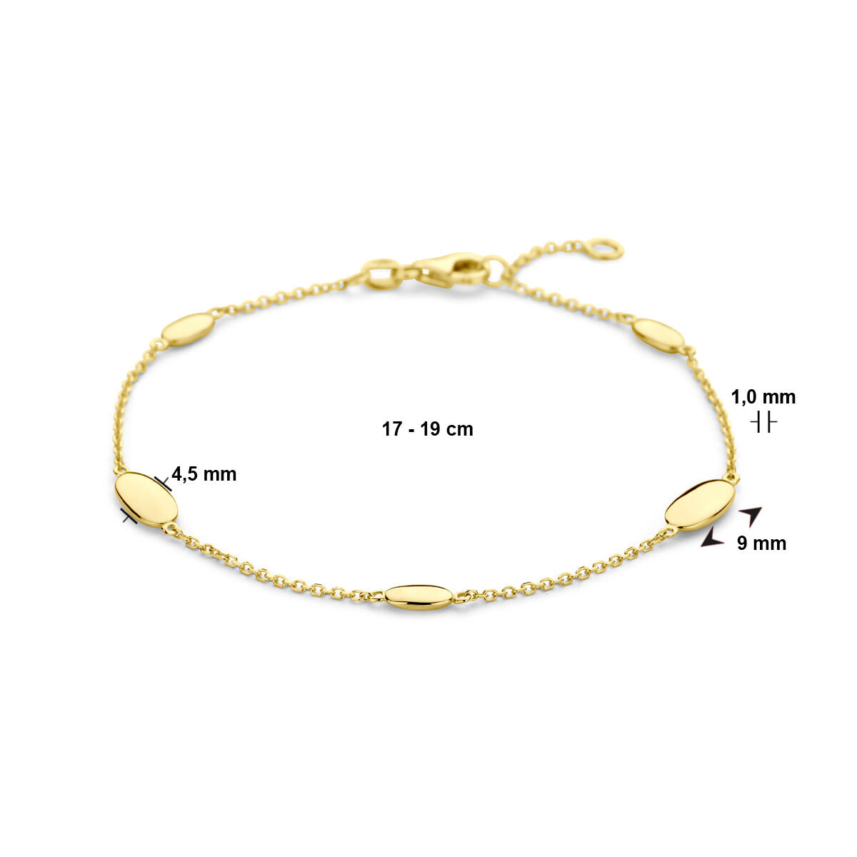 Goldarmband Damen Panther 14K