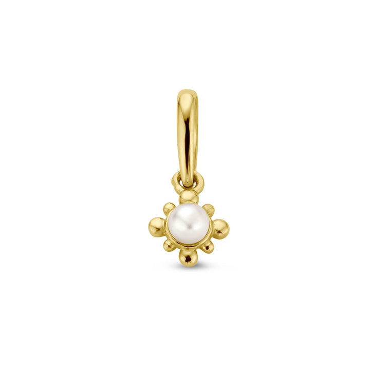 Anhänger Blumenperle 14K Gelbgold