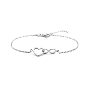 Silber-Herz-Armbänder