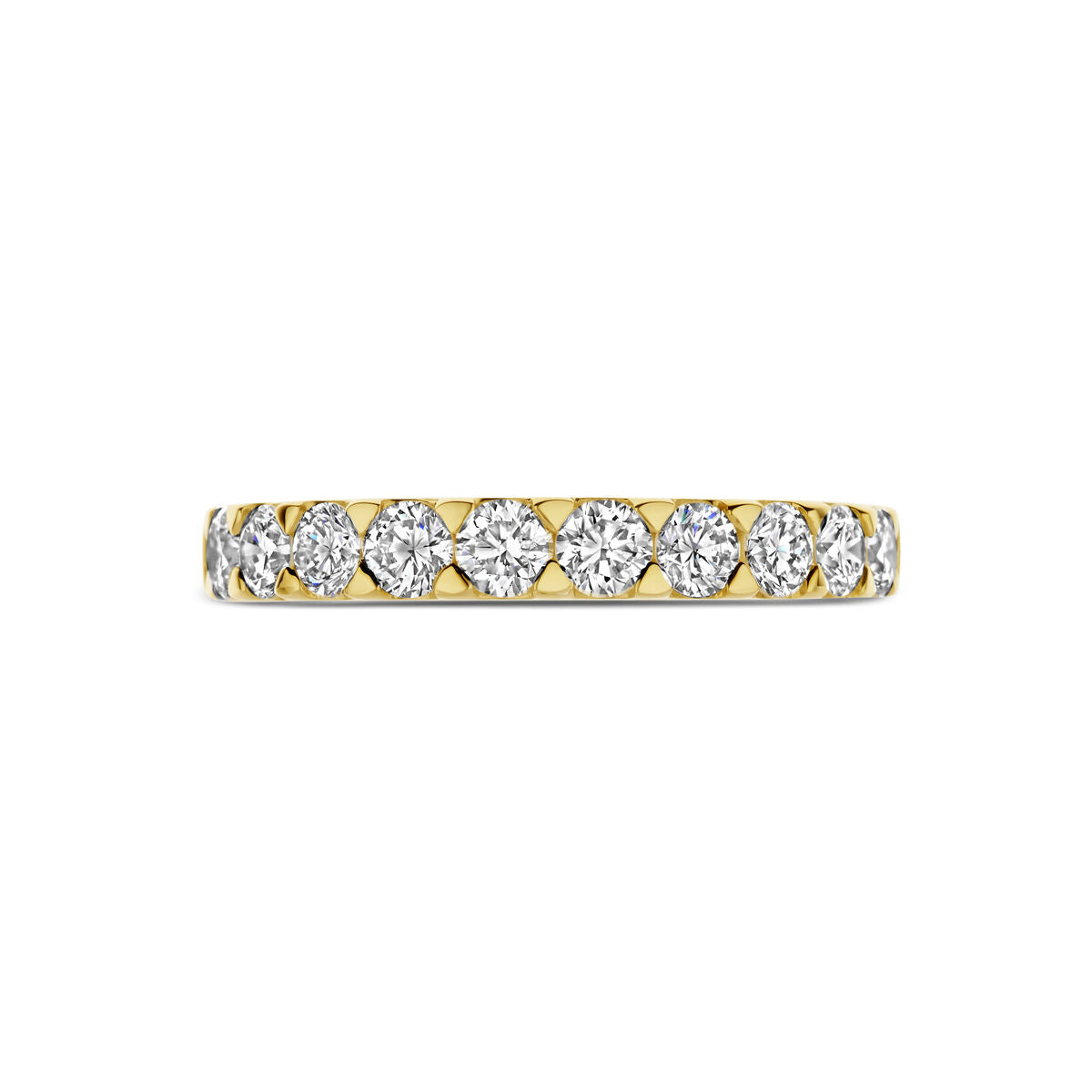 Ring im Labor gezüchteter Diamant 1.00ct H SI 14K Gelbgold