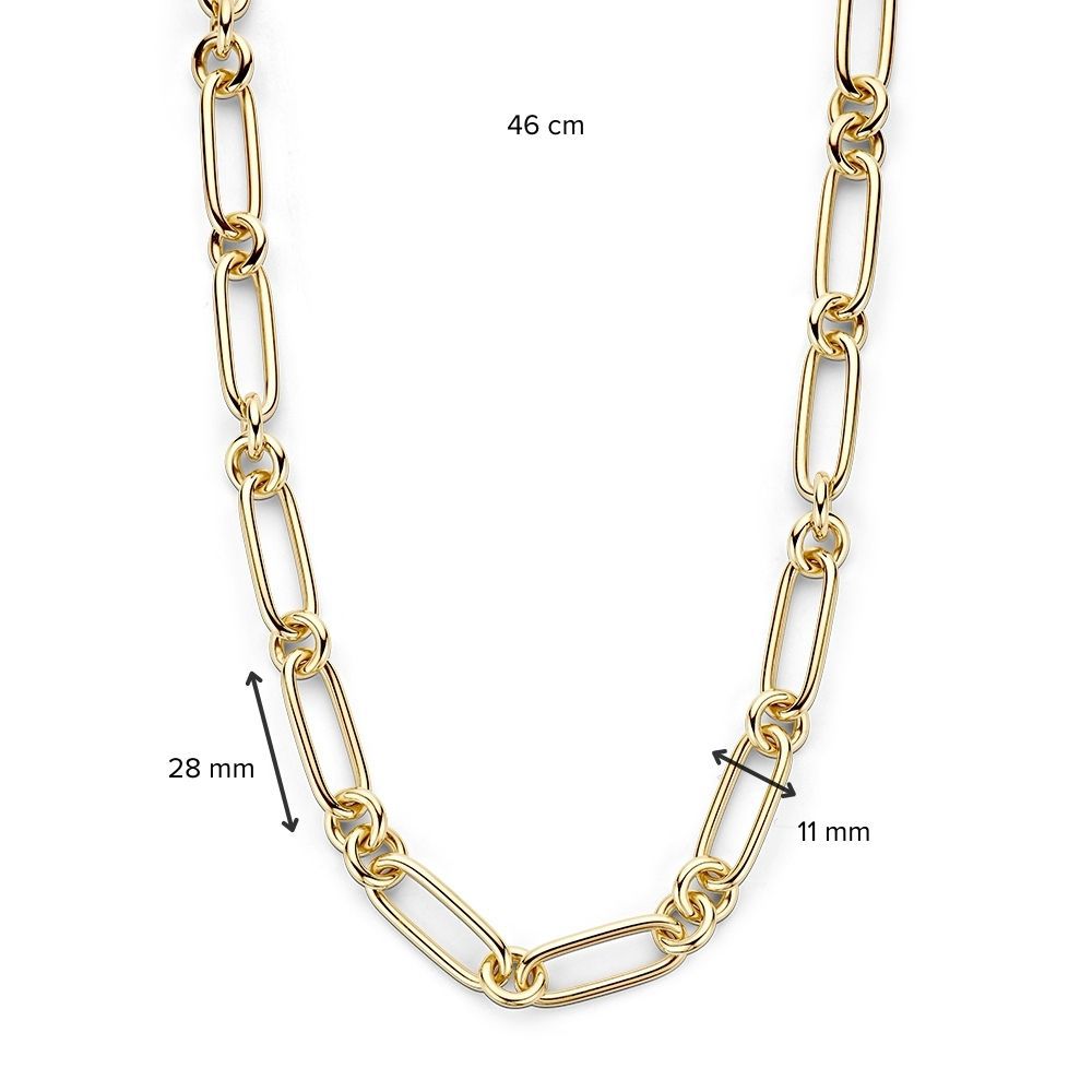 14K Gelbgold Collier mit groben Gliedern – Luxuriöser Damenschmuck