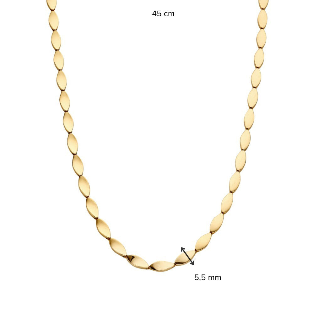 14K Gelbgold-Collier mit verspielten Elementen – Luxuriöser Damenschmuck