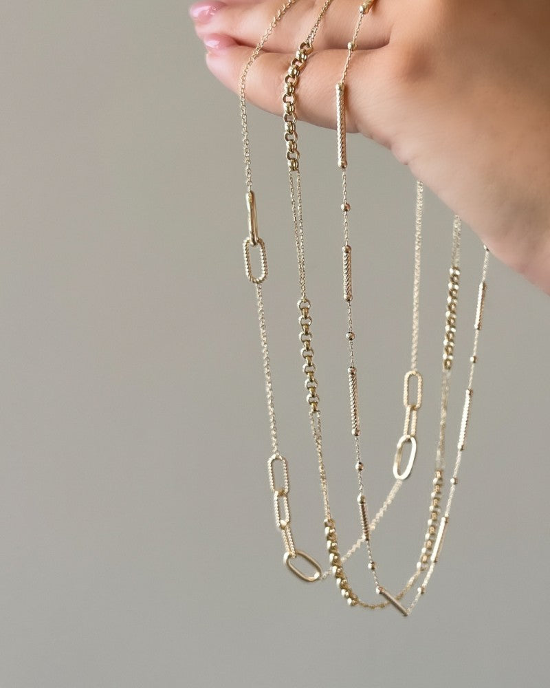 14K Gelbgold-Collier – Luxuriöser und Zeitloser Schmuck für Damen