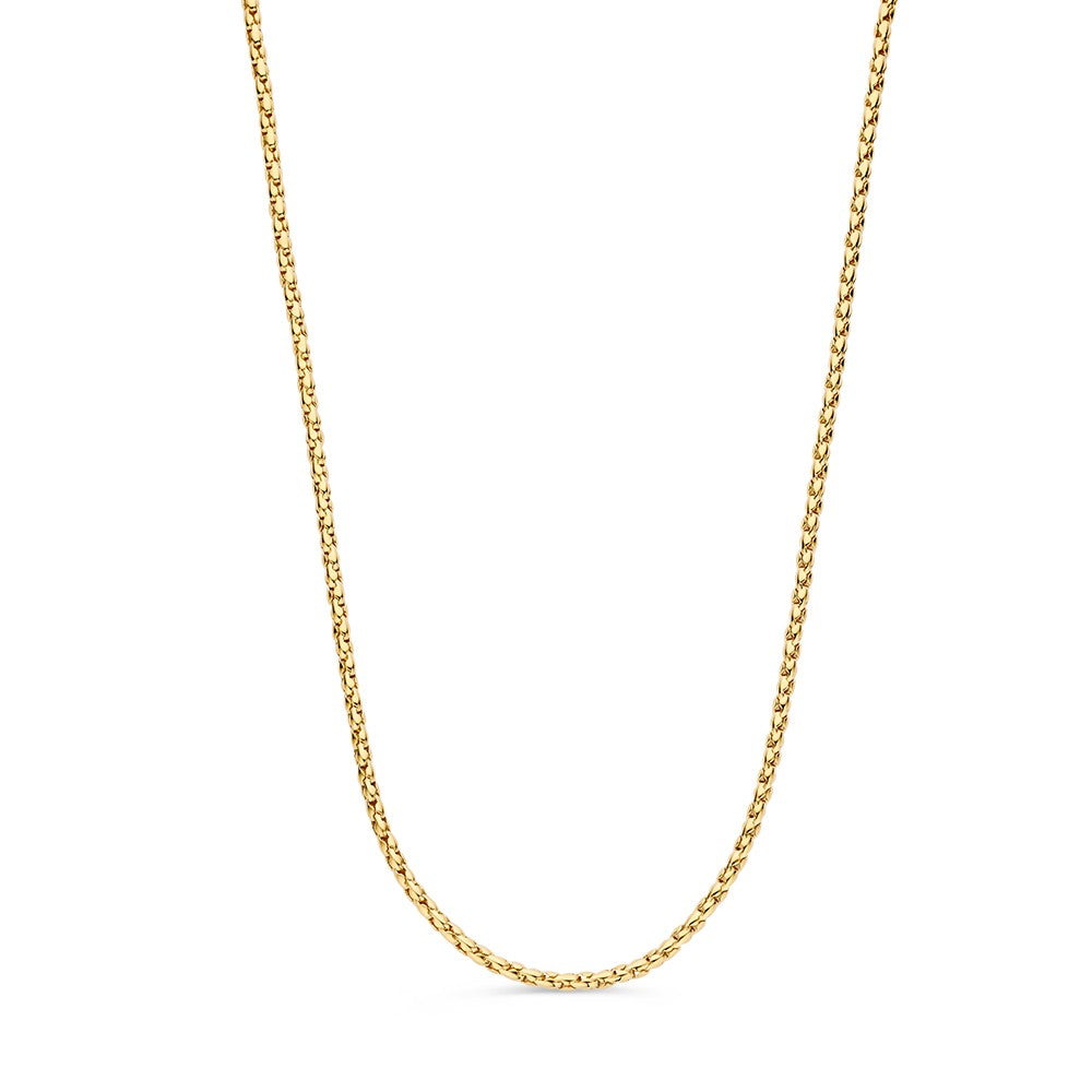 Collier aus Gelbgold mit feiner, klassischer Kettenstruktur