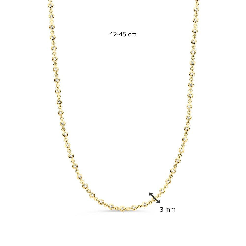Halskette Gelbgold Brillant 1,51 ct.