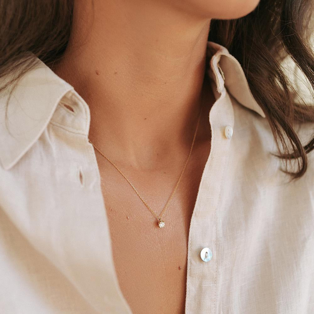 Collier Olivia 0,30 Karat Weißgold