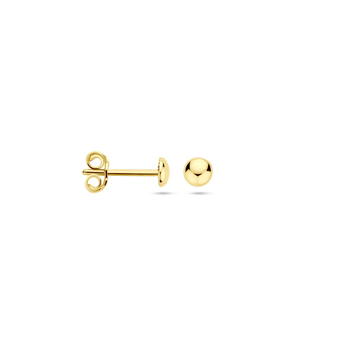 Ohrstecker halbe Kugel 14K Gelbgold