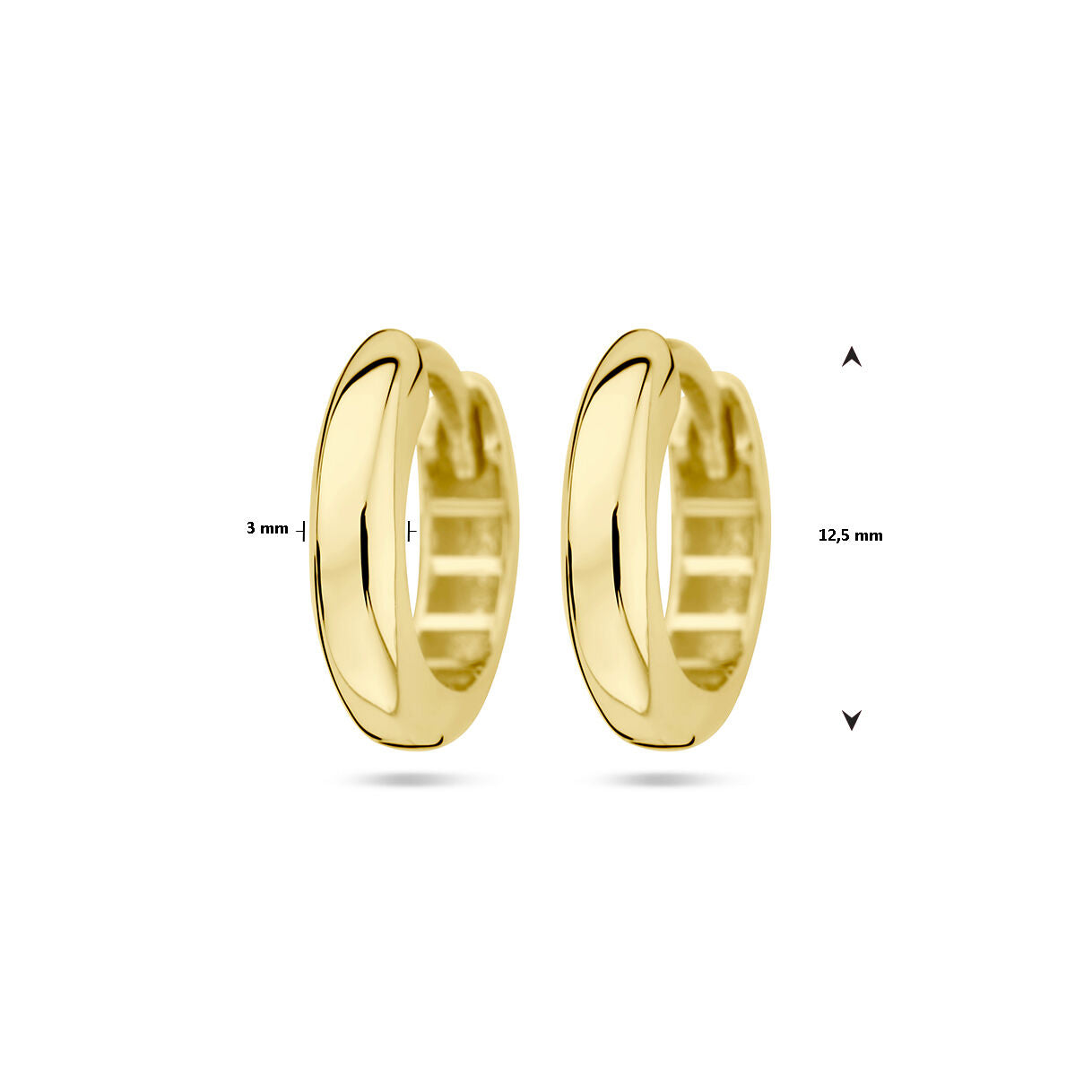 Kreolen 3,0 mm halbrunde Röhre