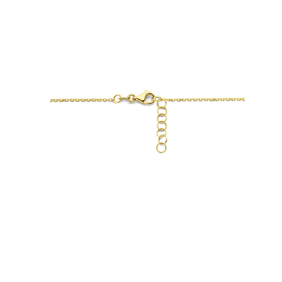 Gold Damenhalskette Herz Perlmutt 14K
