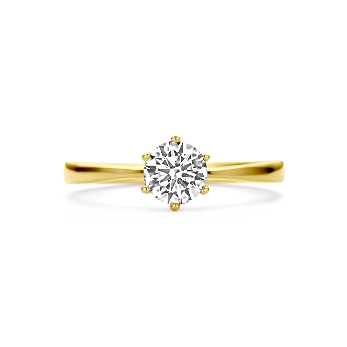 Ring Zirkonia 14K Gelbgold