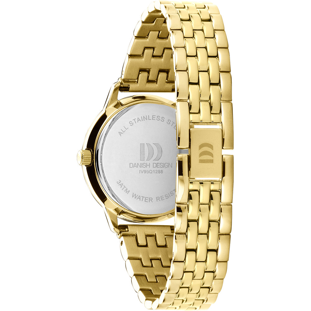 Dänische Design-Damenuhr mit schwarzem Zifferblatt – IV99Q1288