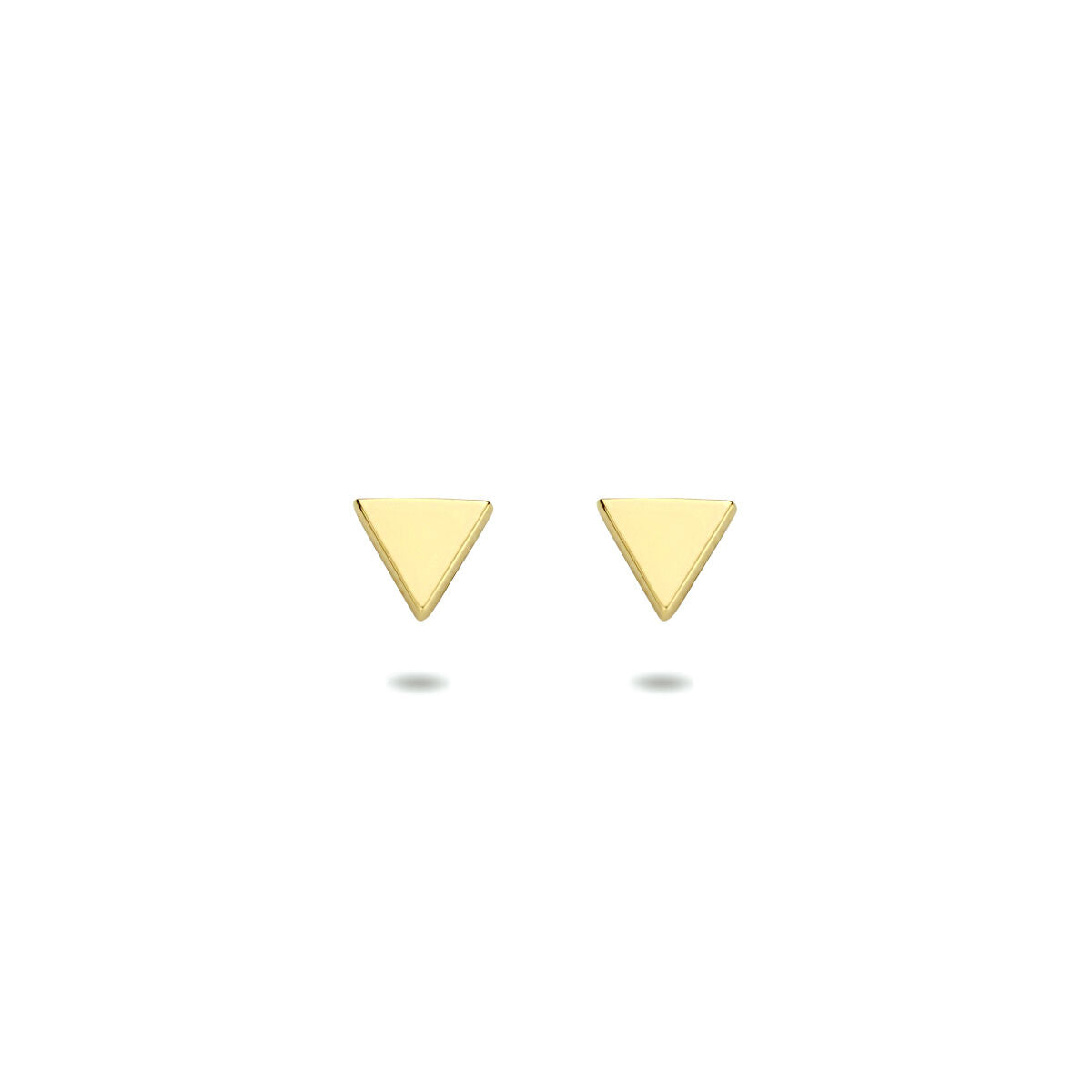 Ohrstecker aus 14K Gelbgold in dreieckiger Form