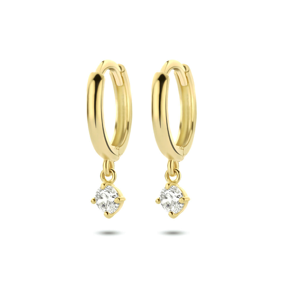 Ohrhänger Zirkonia 14K Gelbgold