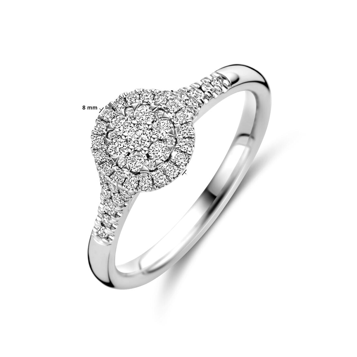 Ring Diamant 0,36 ct h SI 14K Weißgold