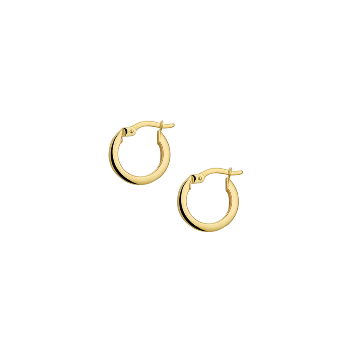 Ohrringe Vierkantrohr 14K Gelbgold 2.0mm