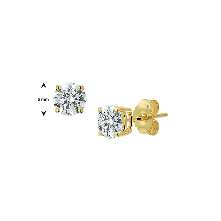 Ohrstecker Zirkonia 14K Gelbgold
