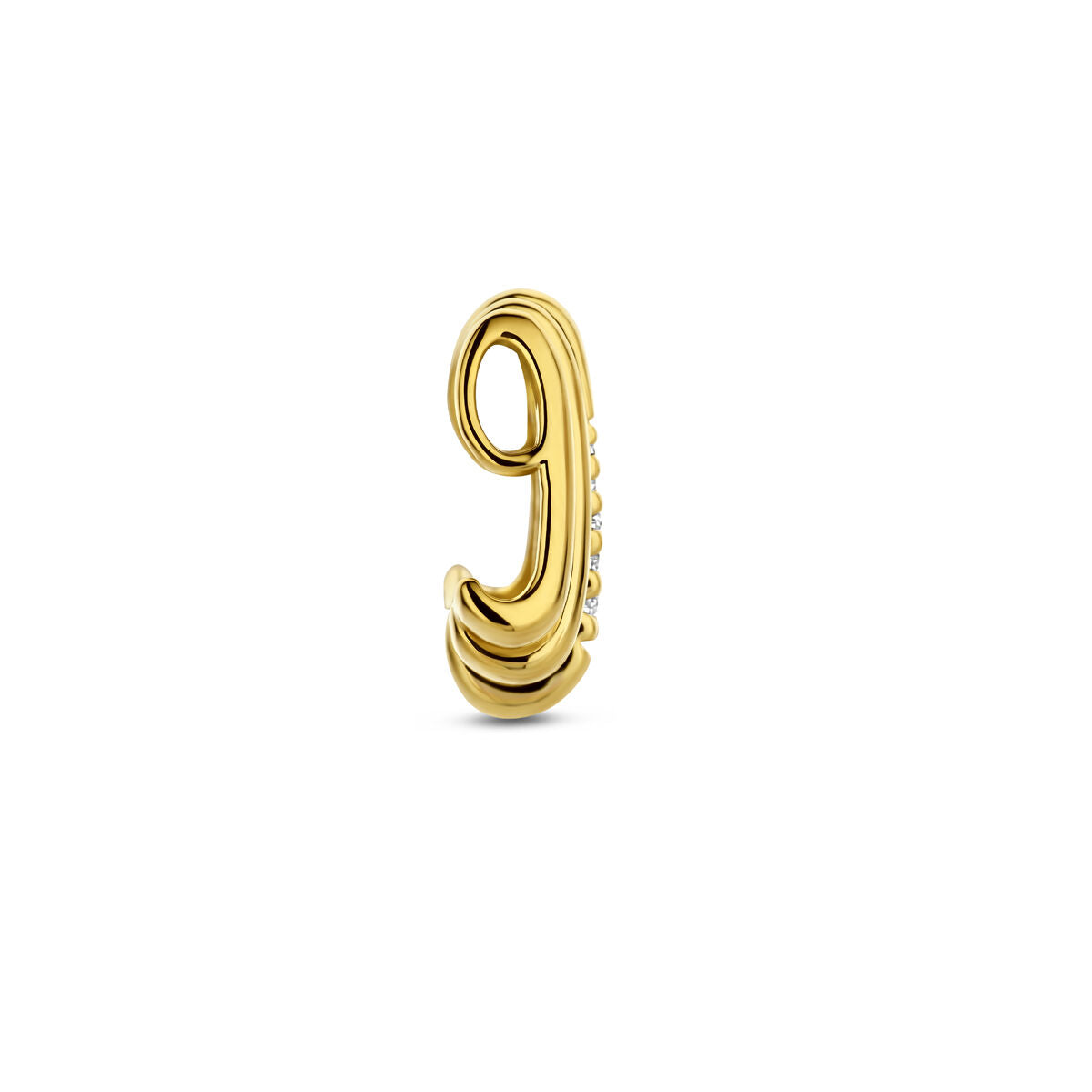 Goldanhänger mit Diamant – 14 Karat Gelbgold