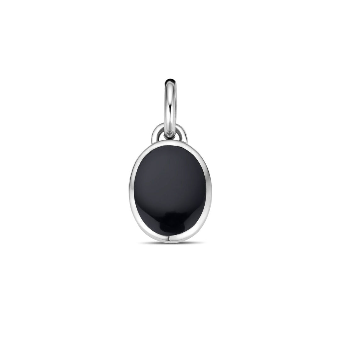 Anhänger Onyx Silber rhodiniert