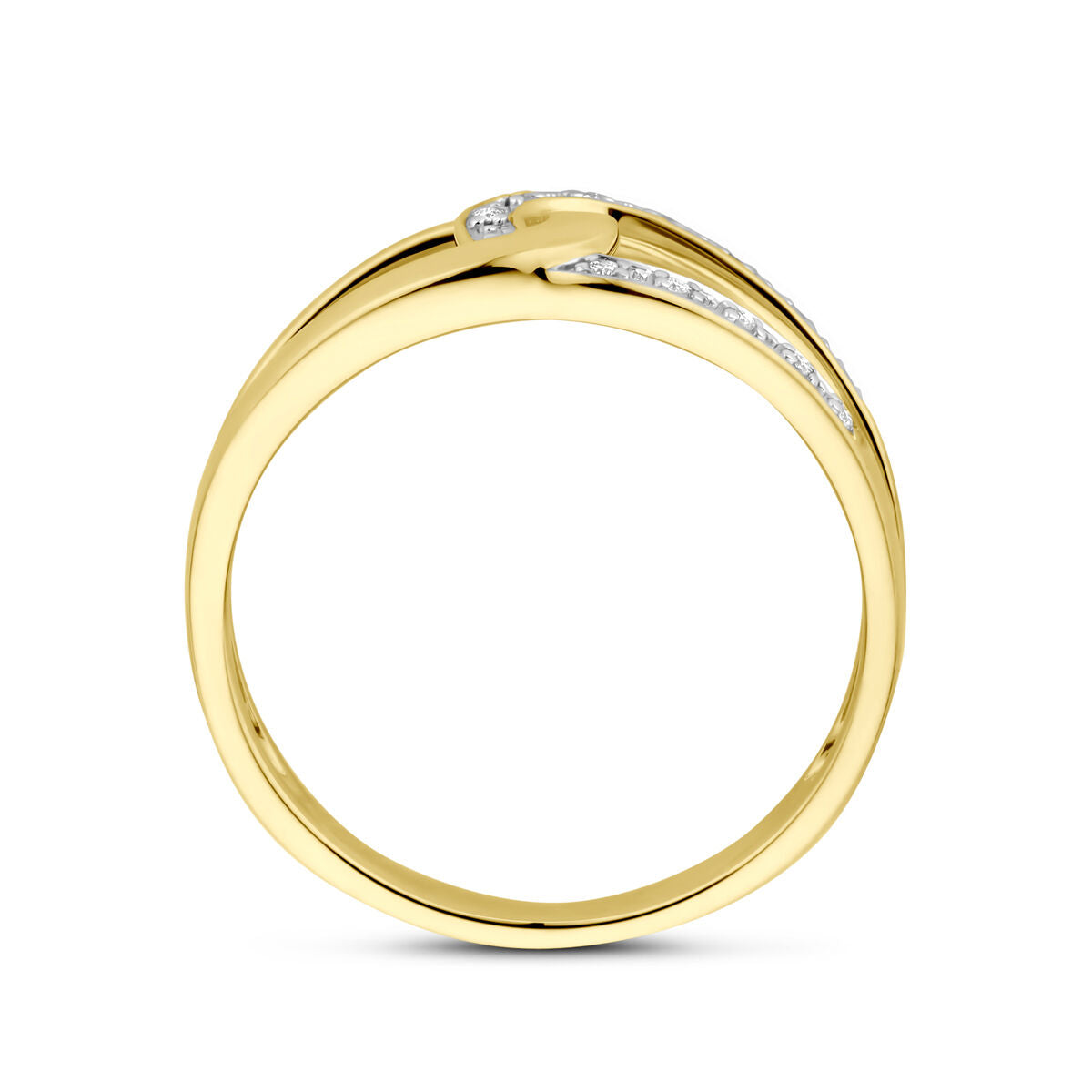 Ring Diamant 0,03 ct h SI 14K Gelbgold
