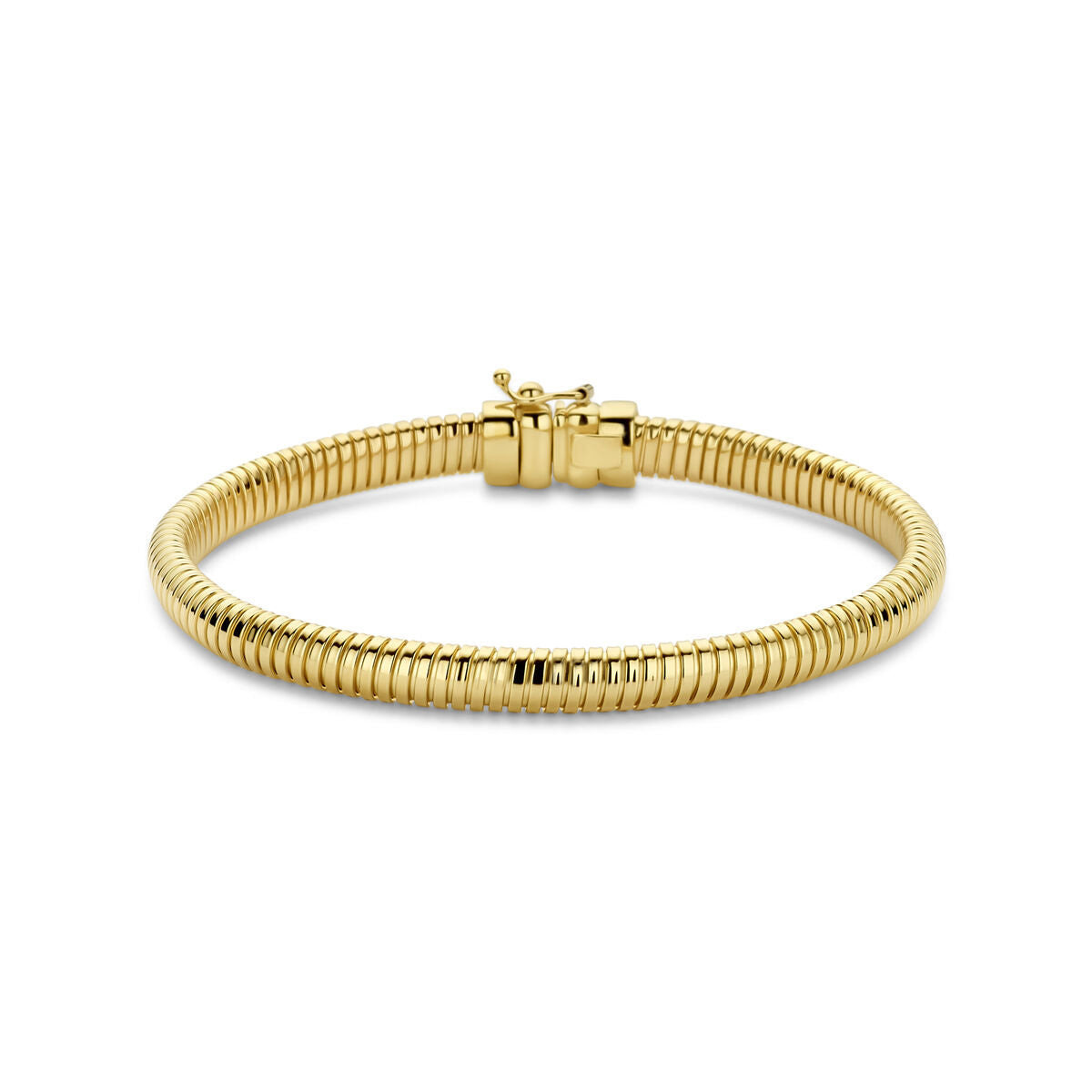 Armband aus 14K Gelbgold mit einem Durchmesser von 5,5 mm und einer Länge von 18,5 cm