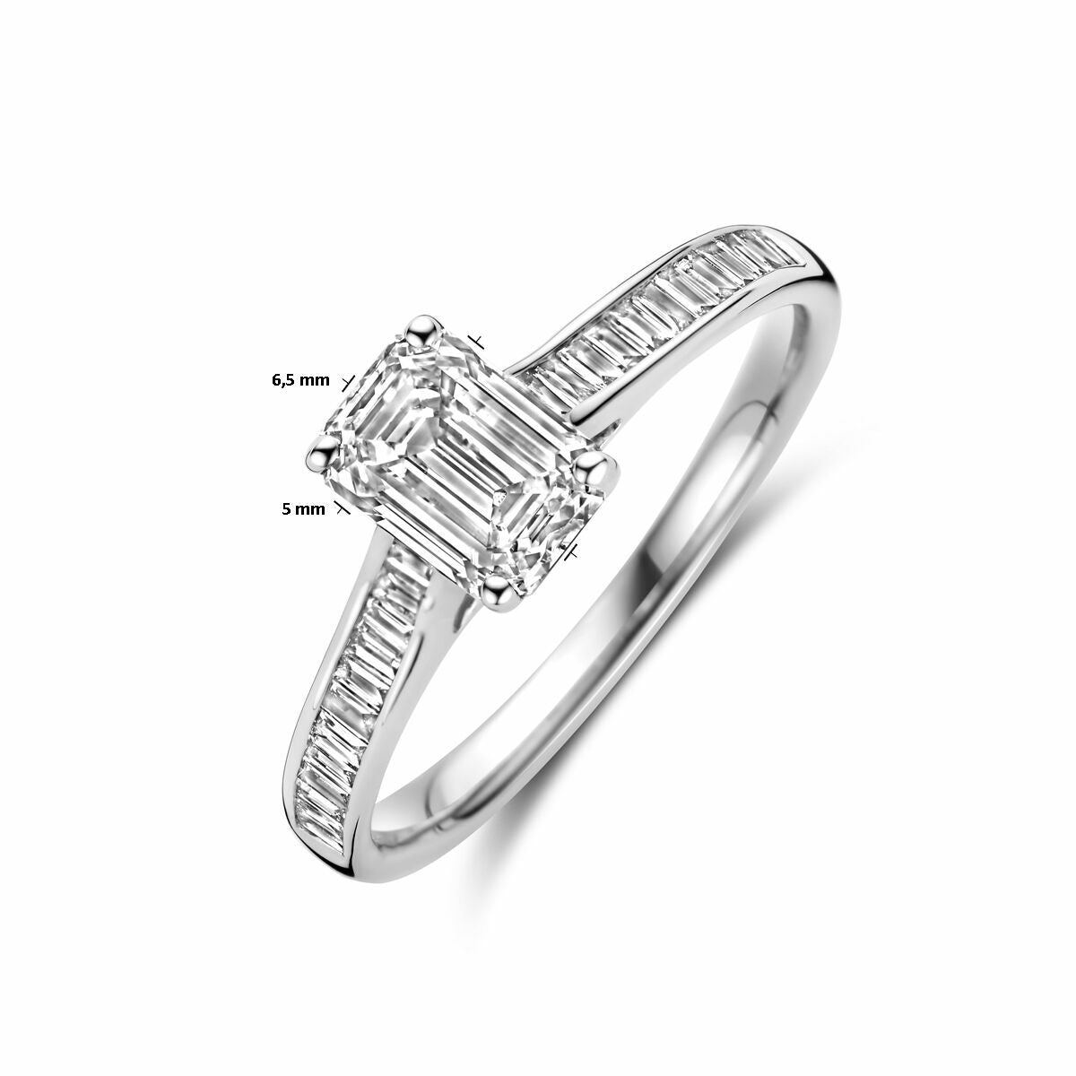 Ring im Labor gezüchteter Diamant 1.19ct H SI 14K Weißgold