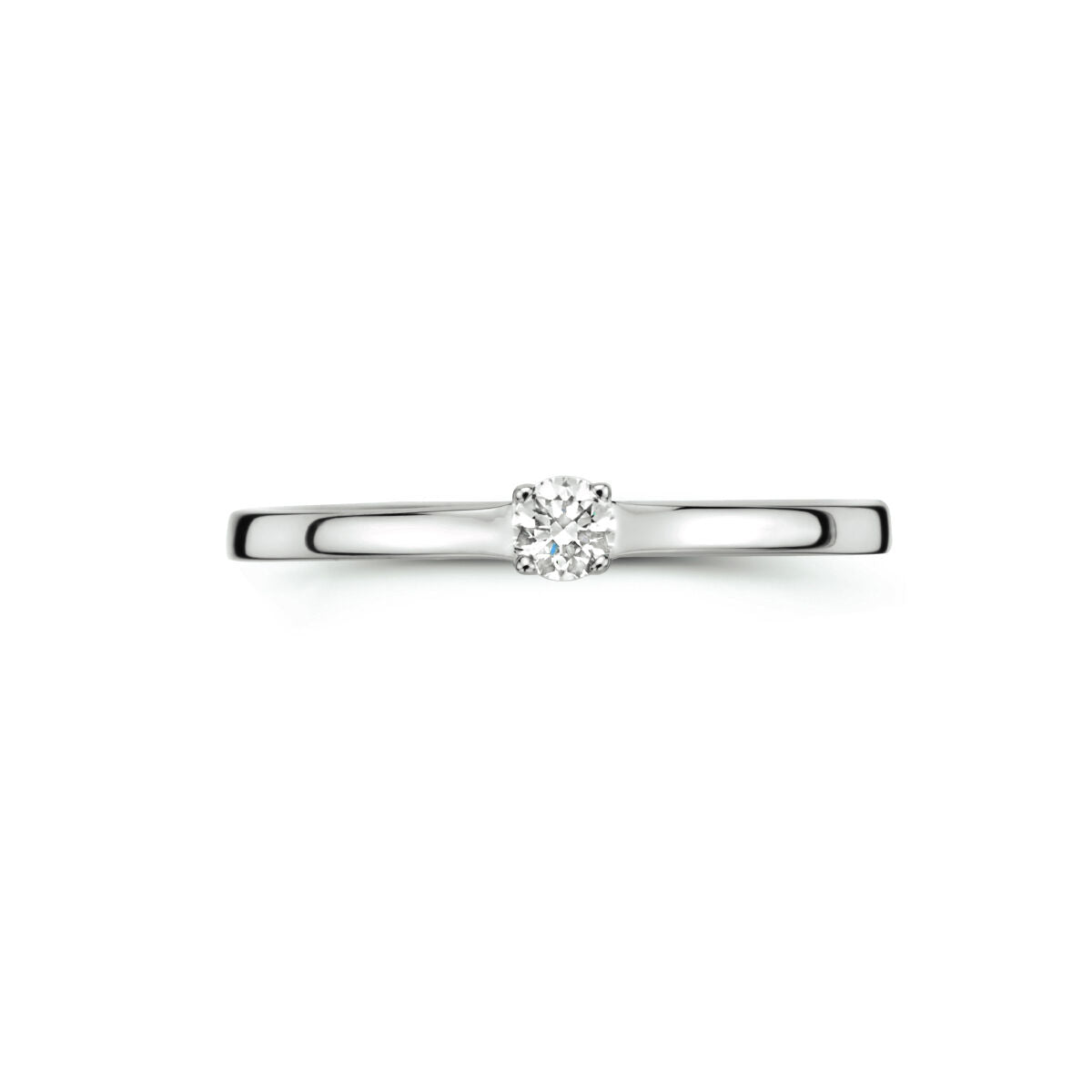 Ring Diamant 0,10 ct h SI 14K Weißgold