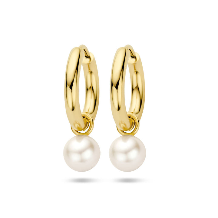 Tropfenohrringe Perle 14K Gelbgold