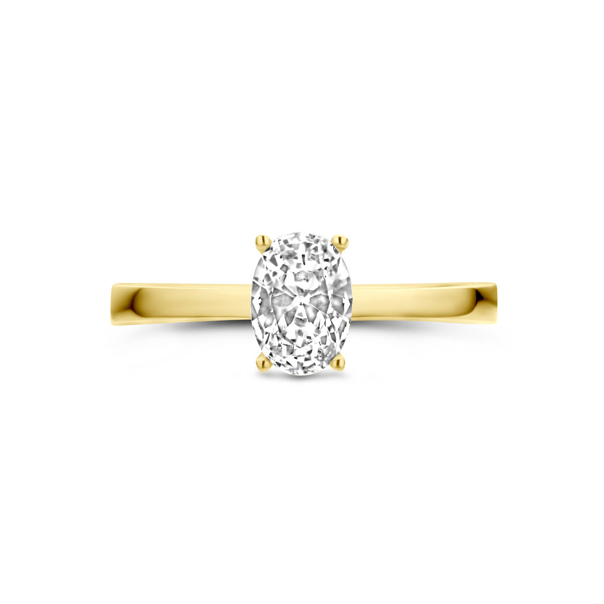 Ring Zirkonia 14K Gelbgold
