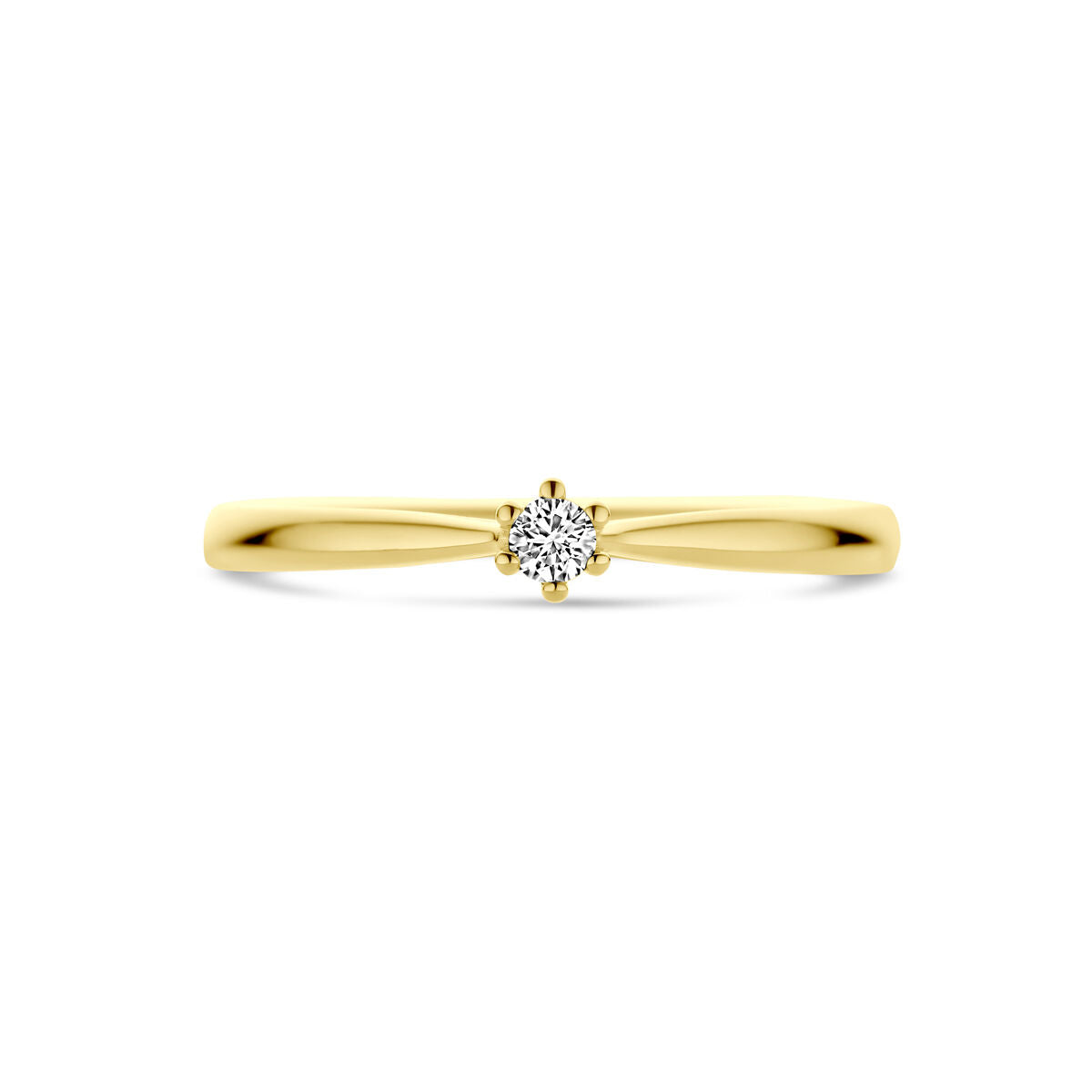 Ring Diamant 0,05 ct h SI 14K Gelbgold